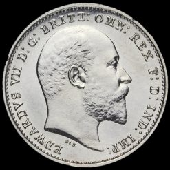 1907 Edward VII Silver Maundy Threepence Obverse
