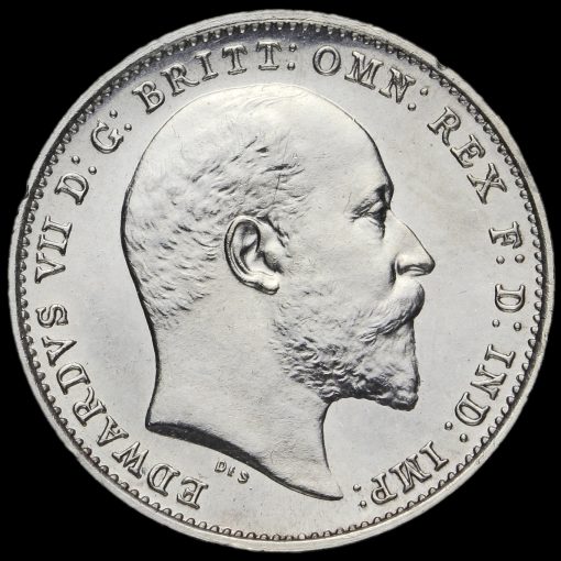 1907 Edward VII Silver Maundy Threepence Obverse