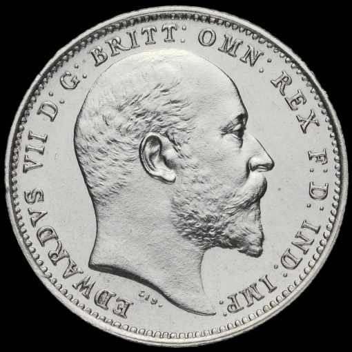 1907 Edward VII Silver Maundy Fourpence Obverse