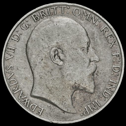1908 Edward VII Silver Florin Obverse