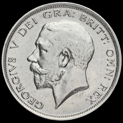 1915 George V Silver Half Crown Obverse