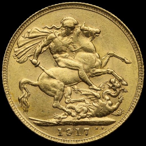 1917 George V Gold Full Sovereign Reverse