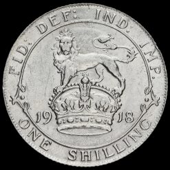 1918 George V Silver Shilling Reverse