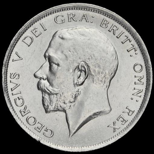 1919 George V Silver Half Crown Obverse
