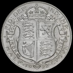 1922 George V Silver Half Crown Reverse