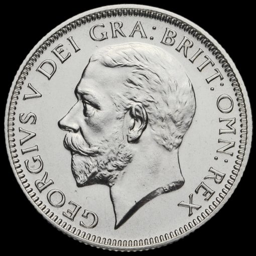 1927 George V Proof Silver Shilling Obverse