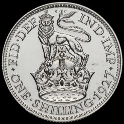1927 George V Proof Silver Shilling Reverse