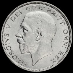 1928 George V Silver Half Crown Obverse