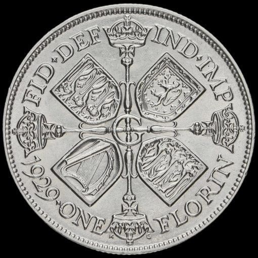 1929 George V Silver Florin Reverse