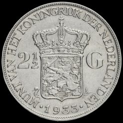Netherlands 1933 2 1/2 Gulden Reverse