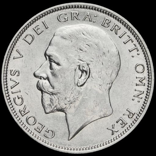 1933 George V Silver Half Crown Obverse