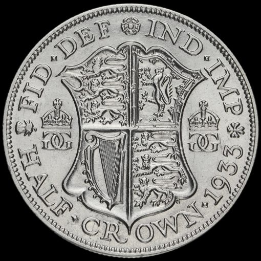 1933 George V Silver Half Crown Reverse