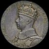 1937 King George VI and Queen Elizabeth Silver Coronation Medal Obverse