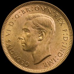 1941 George VI Bronze Farthing Obverse