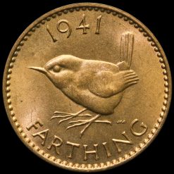 1941 George VI Bronze Farthing Reverse