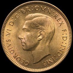 1941 George VI Bronze Farthing Obverse