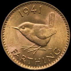 1941 George VI Bronze Farthing Reverse