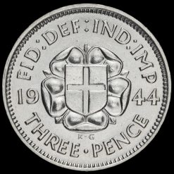 1944 George VI Silver Threepence Reverse