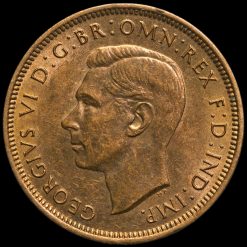 1944 George VI Halfpenny Obverse