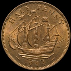 1944 George VI Halfpenny Reverse