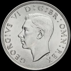1945 George VI Silver Half Crown Obverse