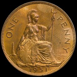 1951 George VI Penny Reverse
