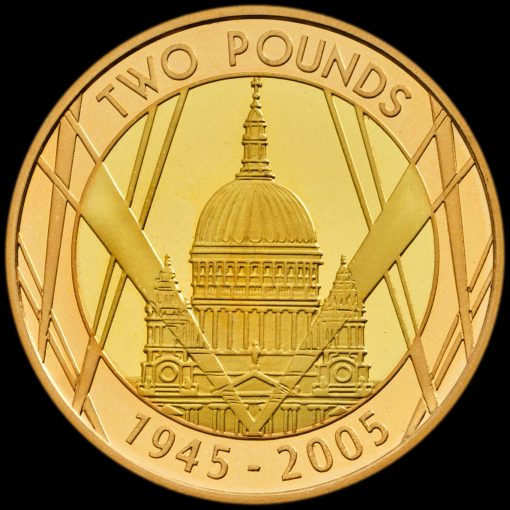 2005 Royal Mint Gold Proof £2 Two Pounds Reverse