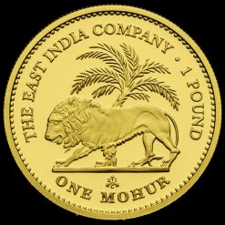 2017 St Helena 24 Carat Gold Proof One Mohur Reverse