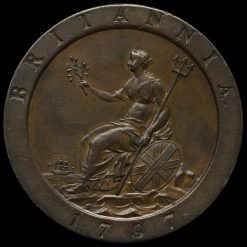 1797 George III Cartwheel Penny Reverse