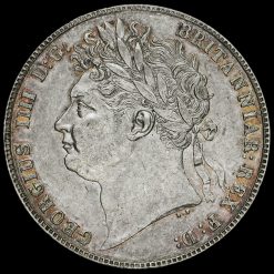 1821 George IV Milled Silver Half Crown Obverse