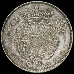 1821 George IV Milled Silver Half Crown Reverse