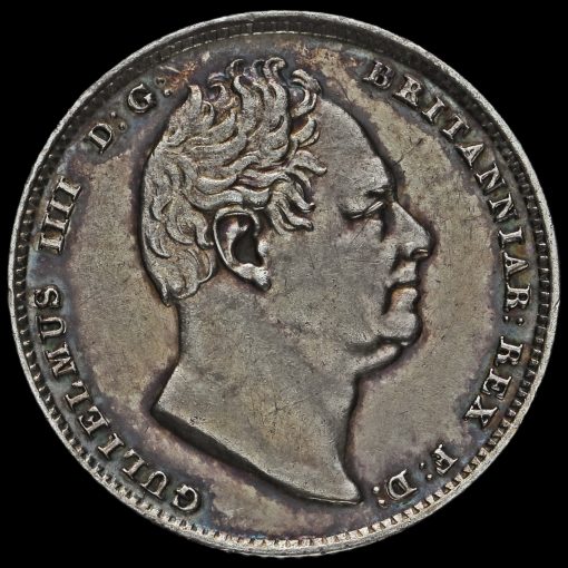 1835 William IV Milled Silver Sixpence Obverse