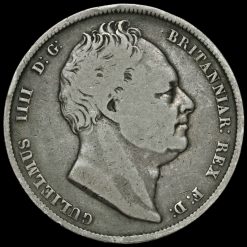 1836 William IV Milled Silver Half Crown Obverse