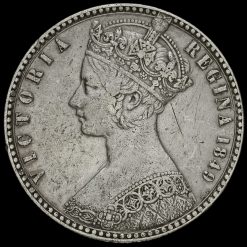 1849 Queen Victoria Godless Florin Obverse