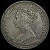 1887 Queen Victoria Silver Gothic Florin Obverse
