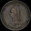 1887 Queen Victoria Jubilee Head Silver Shilling Obverse