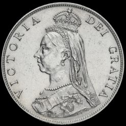 1888 Queen Victoria Jubilee Head Silver Florin Obverse