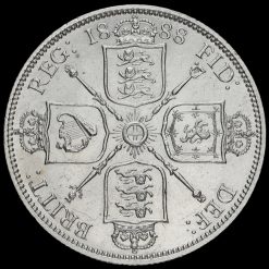 1888 Queen Victoria Jubilee Head Silver Florin Reverse