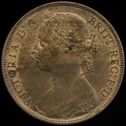 1888 Queen Victoria Bun Head Penny Obverse