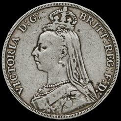 1889 Queen Victoria Jubilee Head Silver Crown Obverse