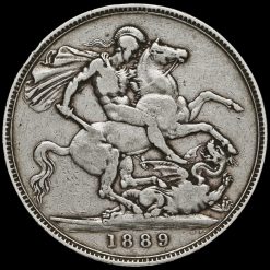 1889 Queen Victoria Jubilee Head Silver Crown Reverse