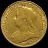 1901 Queen Victoria Veiled Head Gold Full Sovereign Obverse