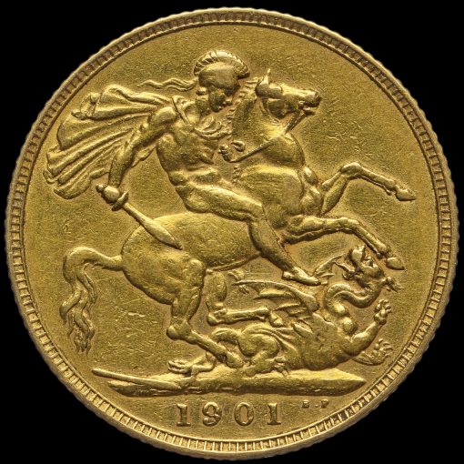1901 Queen Victoria Veiled Head Gold Full Sovereign Reverse