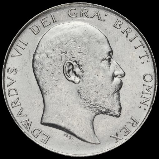 1902 Edward VII Silver Half Crown Obverse