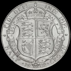 1902 Edward VII Silver Half Crown Reverse