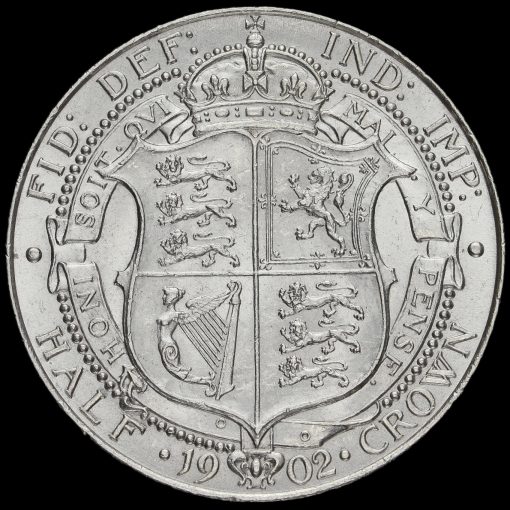 1902 Edward VII Silver Half Crown Reverse