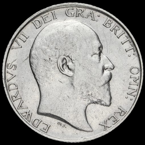 1902 Edward VII Silver Shilling Obverse