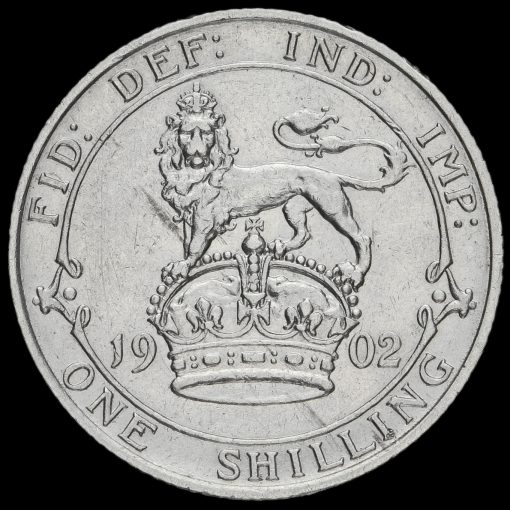 1902 Edward VII Silver Shilling Reverse