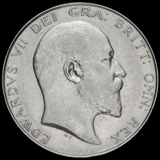 1906 Edward VII Silver Half Crown Obverse