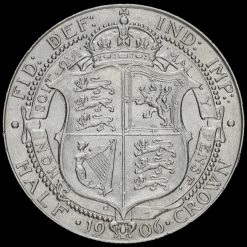 1906 Edward VII Silver Half Crown Reverse